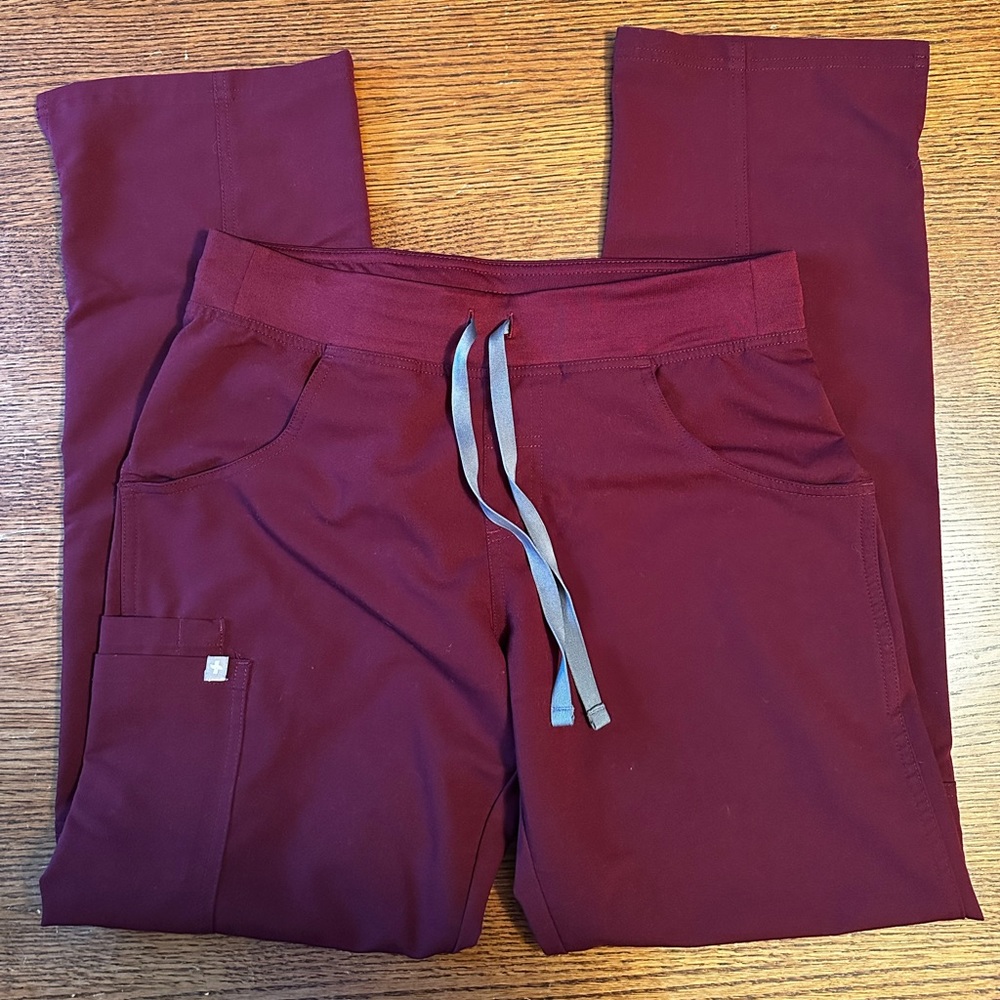 Figs Kade Burgundy Pants